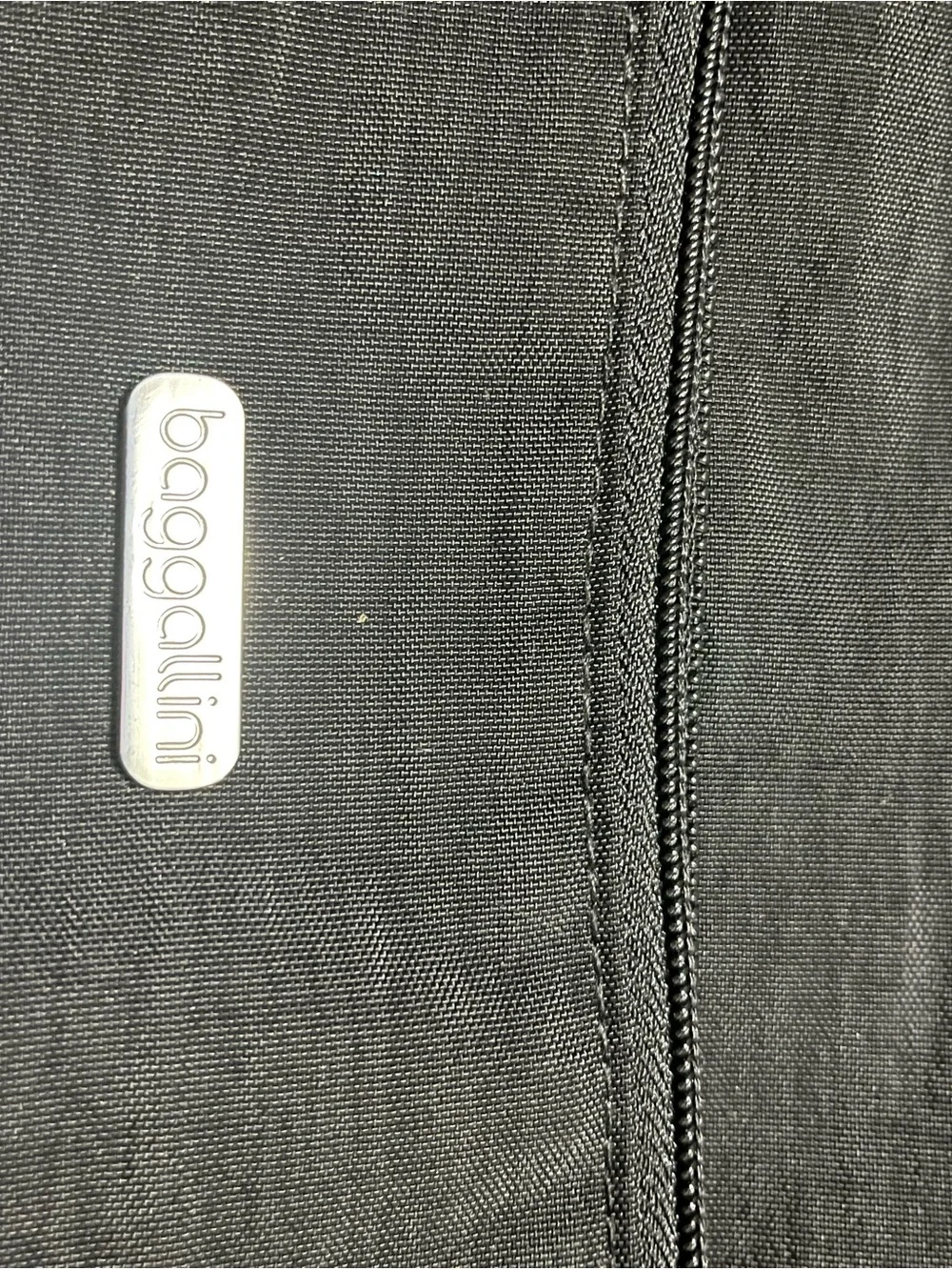 Baggallini Black Drawstring Backpack with Front Zip Pocket